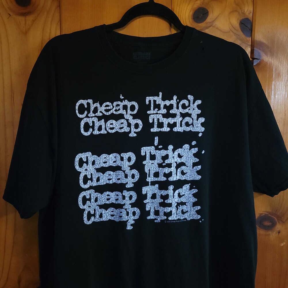 American Classics Cheap Trick XL Black Graphic Tee 2021